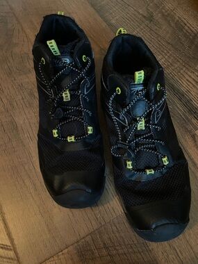 Keen Black Sneakers with Neon Yellow Accents